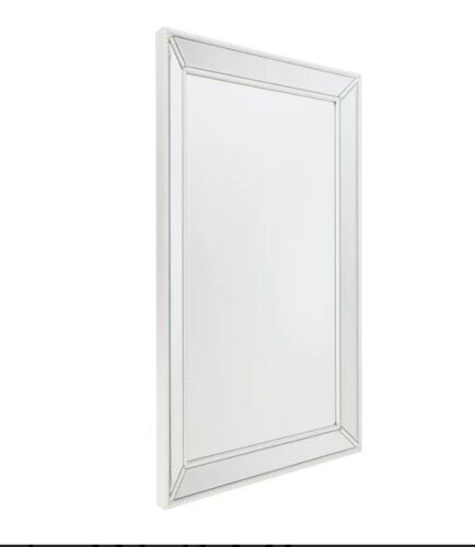 Zeta Wall Mirror - Medium White 92cm H