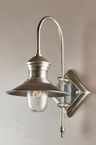ST JAMES OUTDOOR WALL LIGHT ANTIQUE SILVER By Emac & Lawton