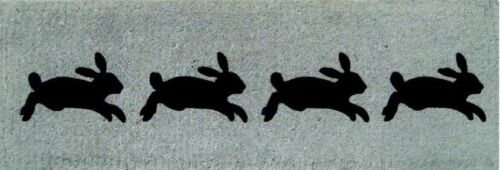 Thick Long Doormat "Long Rabbits" by Doormat designs 120 X 45 X 4cm