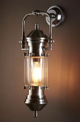 LISBON OUTDOOR WALL LIGHT ANTIQUE SILVER By Emac Lawton