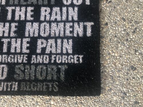 NEW ‘laugh Your Heart PVC Backed Coir/  Entrance Doormat Outdoor Mat 45cm x 75cm