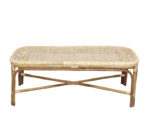 MAYA RATTAN BENCH NATURAL By Florabelle Living