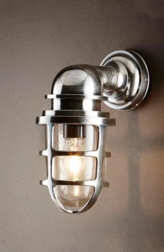 PORTO OUTDOOR WALL LIGHT ANTIQUE SILVER By Emac & Lawton