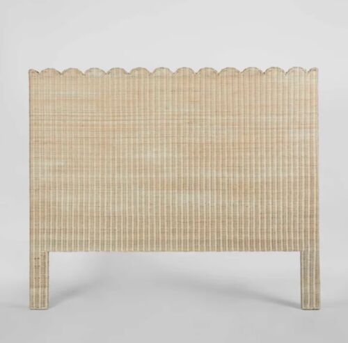 BELLE RATTAN Queen Size BEDHEAD NATURAL By Florabelle Living DUE 17 APR 25