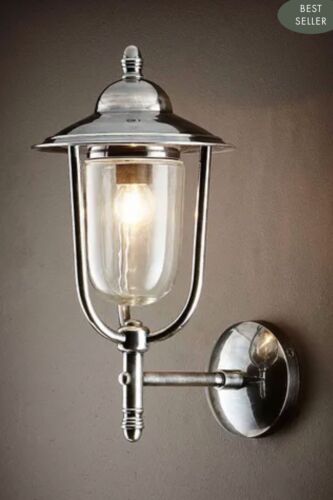 PIER OUTDOOR WALL LIGHT ANTIQUE SILVER By Emac & Lawton