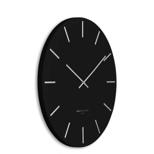 LUCA  BLACK 40 CM SILENT WALL CLOCK