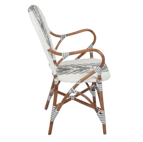 TROPEZ RATTAN CHAIR GREY By Florabelle Living RRP$349.00