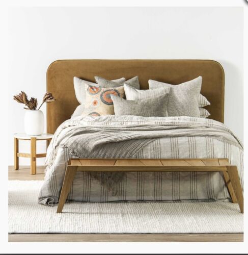 Fully upholstered Bianca Bedhead - King Plush Caramel FREE DELIVERY MELBOURNE