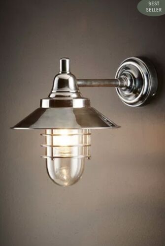 CLARK OUTDOOR WALL LIGHT ANTIQUE SILVER By Emac & Lawton