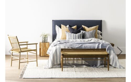 Fully upholstered Tate Bedhead - Queen Storm FREE DELIVERY MELBOURNE