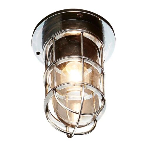 EMERALD OUTDOOR CEILING LIGHT ANTIQUE SILVER By Emac & Lawton