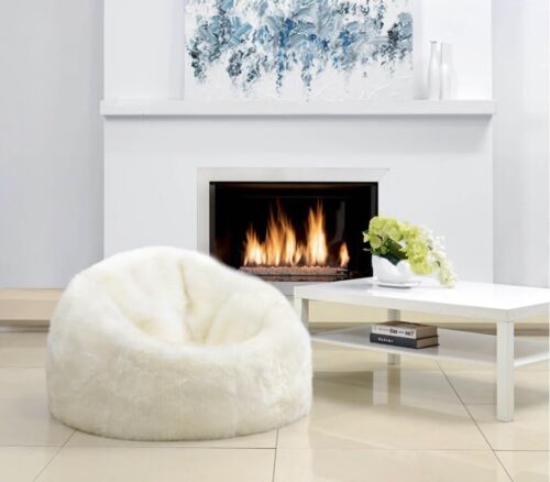 Long Wool Bean Bag By Fibre By Auskin IVORY 92 X 92 CM