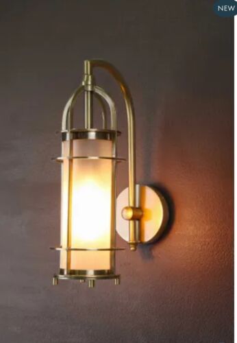 ** Pre Order BEL AIR OUTDOOR WALL LIGHT BRASS  By Emac & Lawton DUE 28 FEb 2025