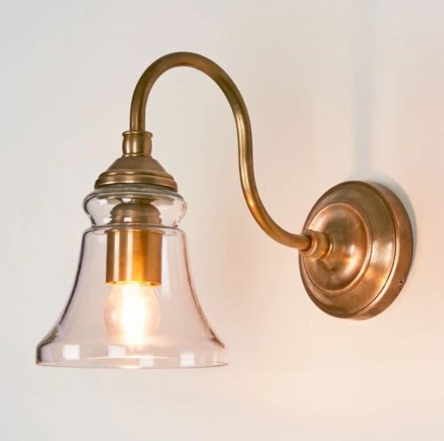 PLAZA WALL LIGHT ANTIQUE BRASS By Florabelle Living