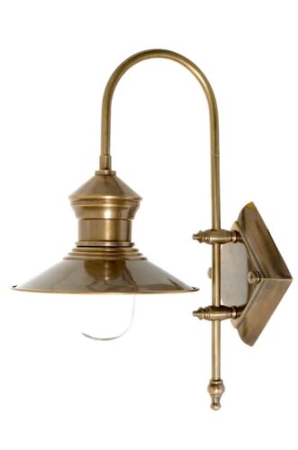 ST JAMES OUTDOOR WALL LIGHT ANTIQUE BRASS By Emac & Lawton