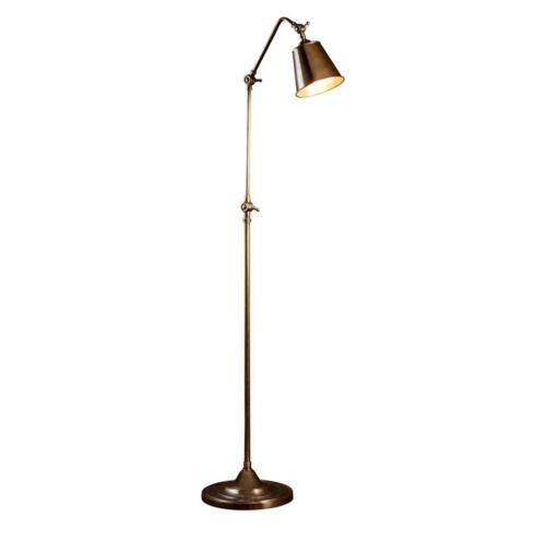 NEWBURY FLOOR LAMP ANTIQUE BRASS By Florabelle