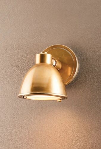 PANAMA OUTDOOR WALL LIGHT ANTIQUE BRASS By Emac & Lawton