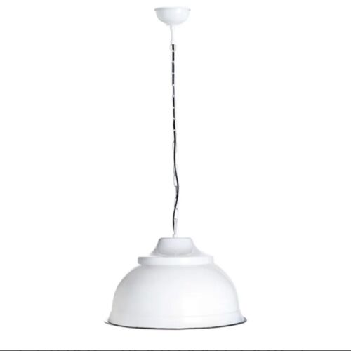 BRASSERIE OVERHEAD CEILING PENDANT LARGE WHITE By Emac & Lawton