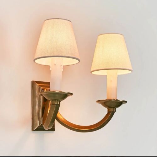 ELYSEE WALL LIGHT BASE ANTIQUE BRASS By Emac & Lawton (Base Only)