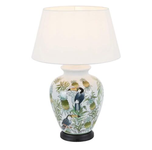 SAIGON TABLE LAMP BASE GREEN WITH SHADE