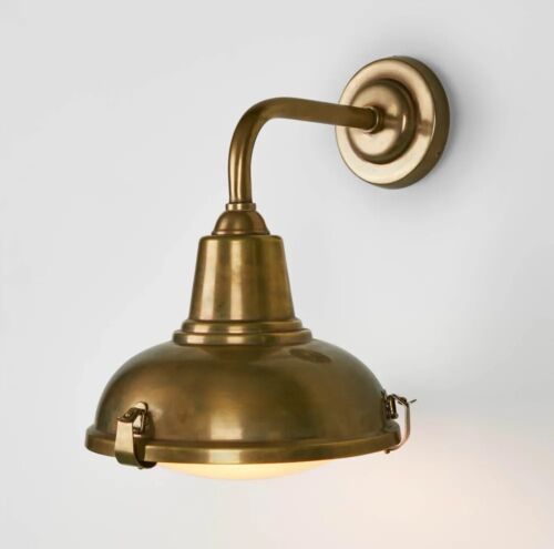CATALINA OUTDOOR WALL LIGHT ANTIQUE BRASS By Emac & Lawton