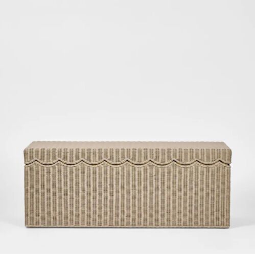 BELLE RATTAN STORAGE BENCH NATURAL By Florabelle Living