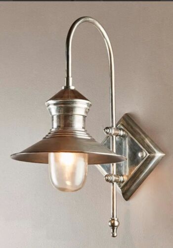 ST JAMES OUTDOOR WALL LIGHT ANTIQUE SILVER By Emac & Lawton