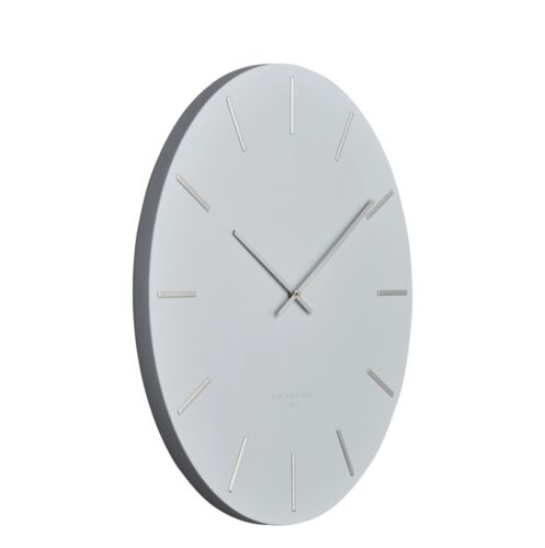 LUCA LIGHT GREY 60CM SILENT WALL CLOCK