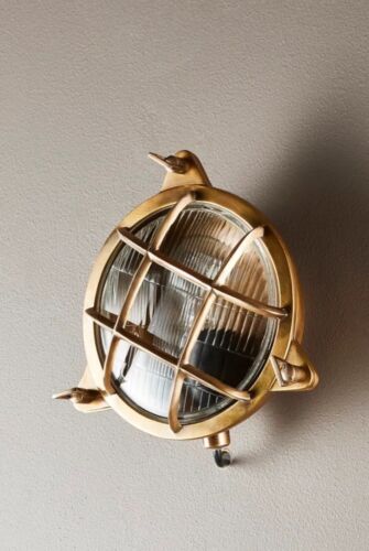 PALMERSTON OUTDOOR WALL LIGHT BRASS By Emac Lawton
