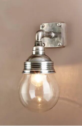 DOVER OUTDOOR WALL LIGHT ANTIQUE SILVER  By Emac & Lawton