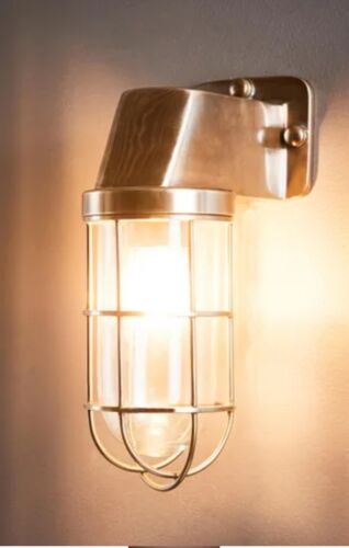 ROYAL LONDON OUTDOOR WALL LIGHT ANTIQUE BRASS By Emac & Lawton