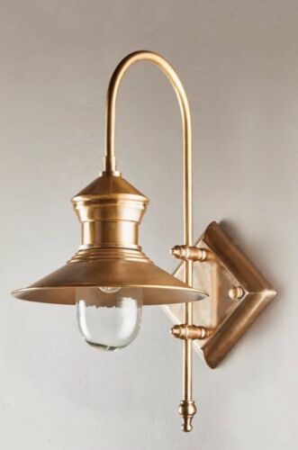 ST JAMES OUTDOOR WALL LIGHT ANTIQUE BRASS By Emac & Lawton