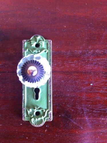 Vintage Style Green Metal Hook - 10x3x3 cm