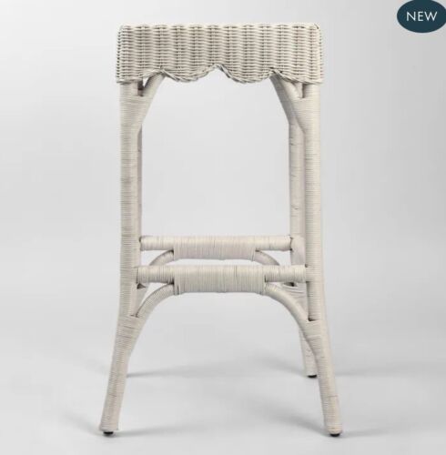 BELLE BAR STOOL WHITE  By Florabelle Living 75 cm height