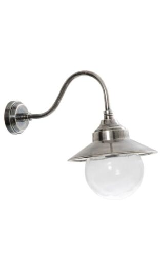 ZERMATT OUTDOOR WALL LIGHT ANTIQUE SILVER By Emac & Lawton