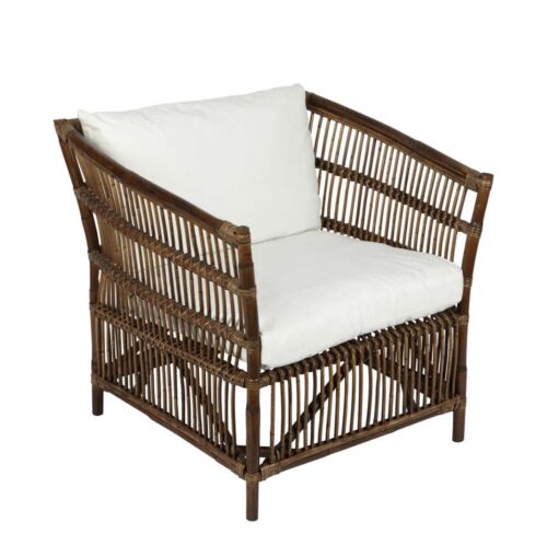ALABAMA RATTAN ARMCHAIR DARK ANTIQUE