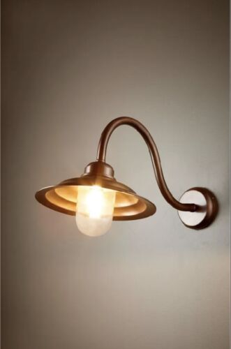MONTERAY OUTDOOR WALL LIGHT DARK BRASS By Emac & Lawton