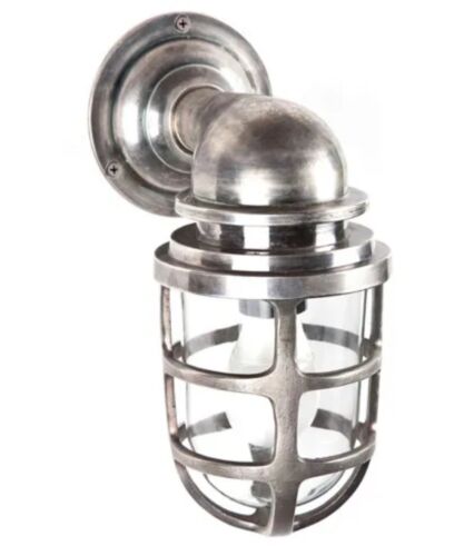 PORTO OUTDOOR WALL LIGHT ANTIQUE SILVER By Emac & Lawton