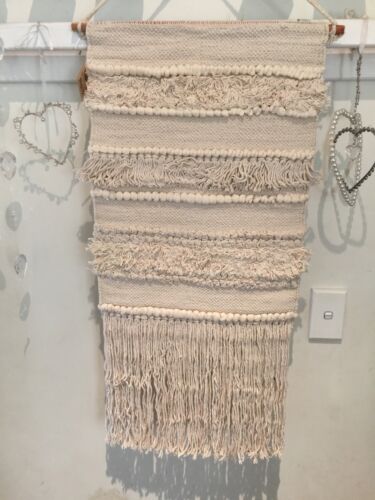 Boho Wall Decor Hanging Cream  80x40x0.5 cm