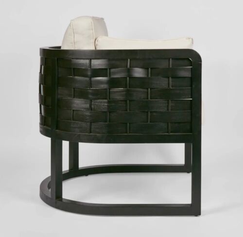 Weave Occasional Chair Black By Florabelle Living