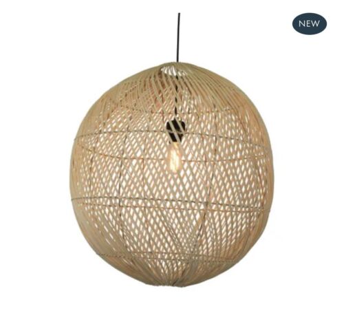 ASPEN CEILING PENDANT SHADE NATURAL By Emac & Lawton - 66 H x 64 W CM