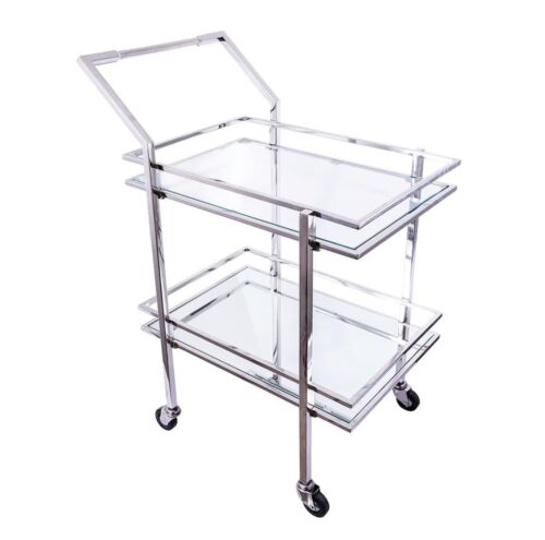 WYNN GLASS BAR TROLLEY By Florabelle Living