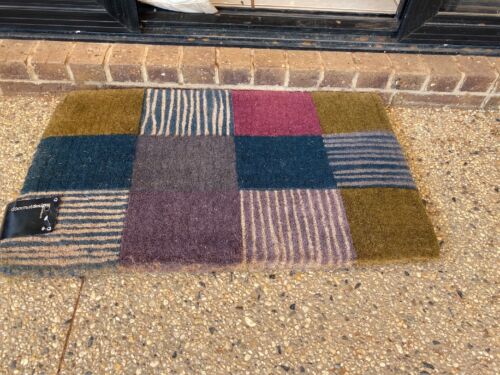 HIGH QUALITY Thick Door Mat Patchwork Squares  -  45 X 75 X 4 CM Doormat Designs