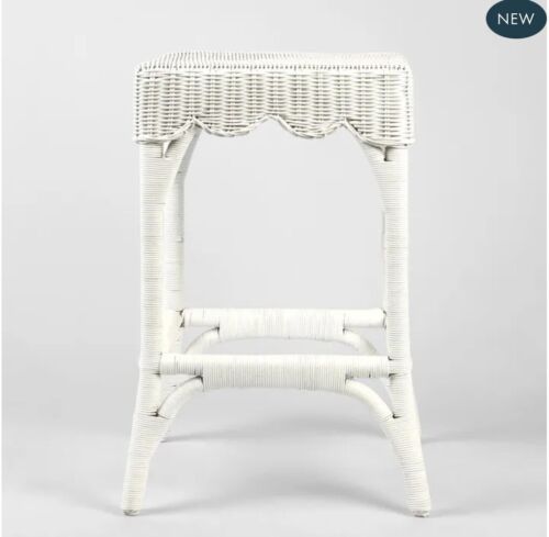 BELLE COUNTER STOOL WHITE By Florabelle Living - 65 cm Height