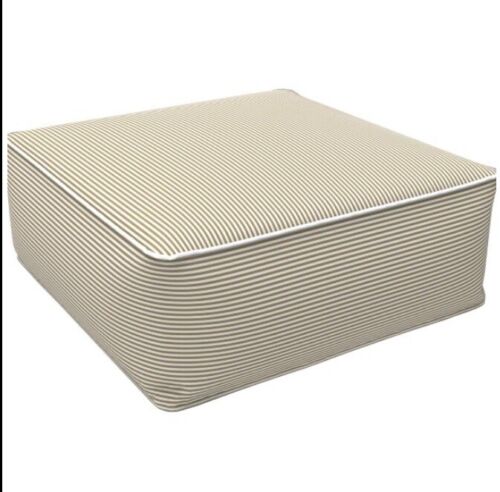 Blo Inflatable Ottoman - OUTDOOR  Blue Stripe - great for beach or poolside