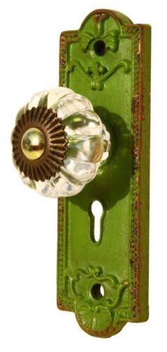 Vintage Style Green Metal Hook - 10x3x3 cm