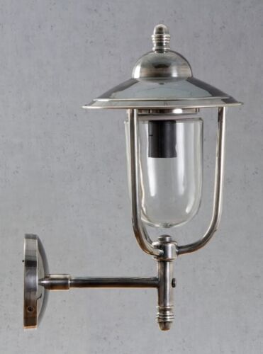 PIER OUTDOOR WALL LIGHT ANTIQUE SILVER By Emac & Lawton
