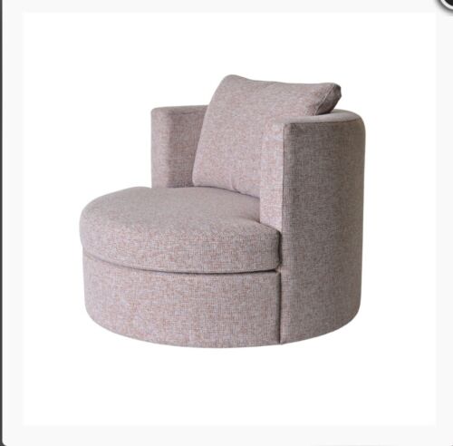 High End Bergman Swivel Chair by Satara - Noyack Orchid