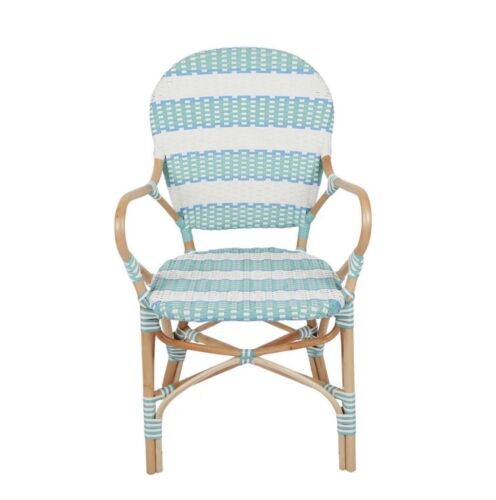 BRIGHTON RATTAN CHAIR AQUA BLUE