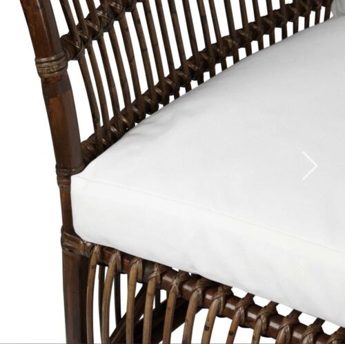 Alabama Rattan 3 Seater Sofa In Dark Antique With Cushions